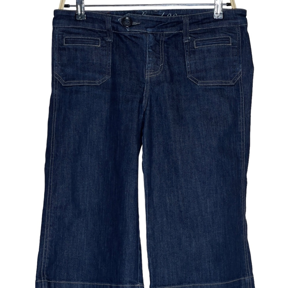 Level 99 Capri Dark Blue Cropped Size 27 Jeans - Picture 2 of 10